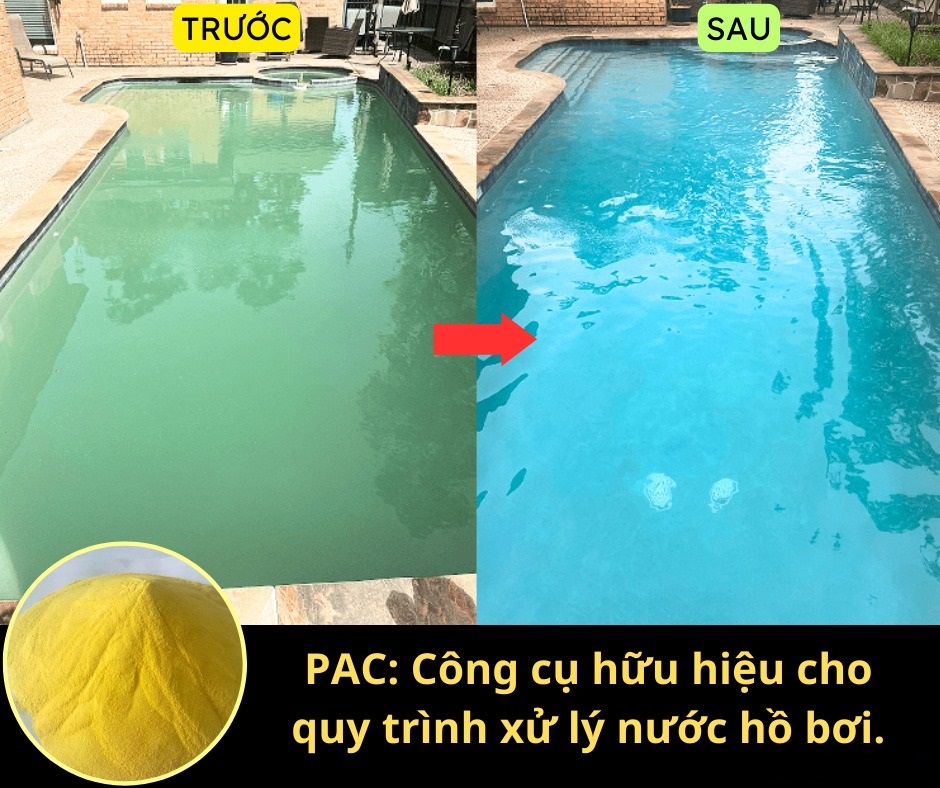 Ưu điểm nổi bật khi sử dụng PAC xử lý nước hồ bơi 